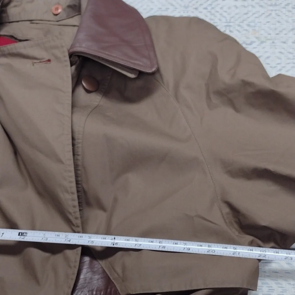 Coat Collectibles Women Classic Brown Trench Coat, Vacation,Travel. - Picture 12 of 14